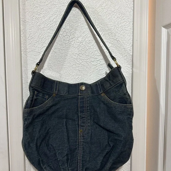 Patricia Nash- Hartley Denim Hobo Shoulder Bag - Picture 2 of 10